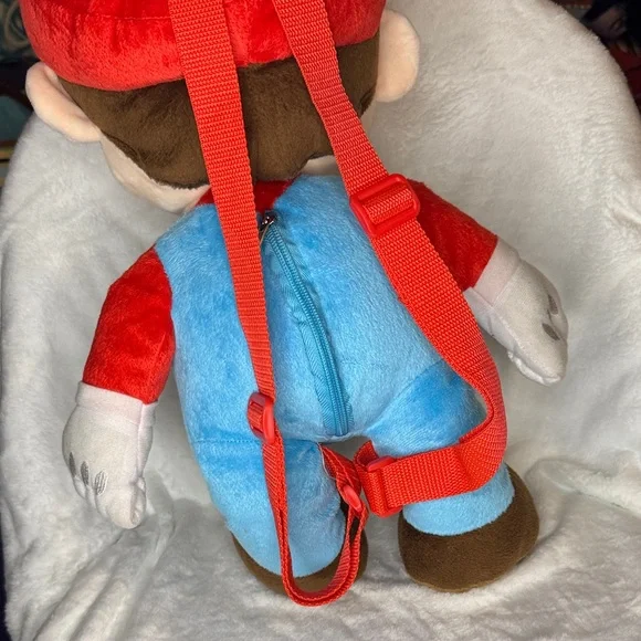 Nintendo Red and Blue Mario Plush Backpack, EUC - Picture 3 of 11